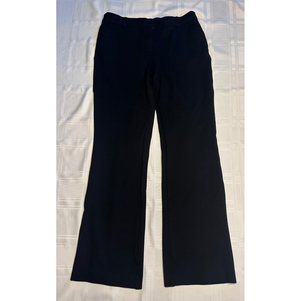 Anne Klein Pants Womens 6 Black Bootcut Dress Trousers Stretch Professional